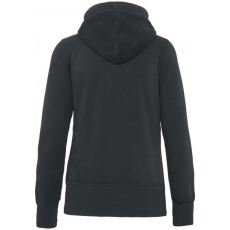 KARIBAN Női vastag cipzáras kapucnis pulóver, Kariban KV2307, Vintage Charcoal-2XL