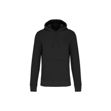 KARIBAN organikus féfi kapucnis pulóver KA4027, Black-L