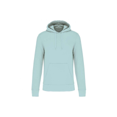 KARIBAN organikus féfi kapucnis pulóver KA4027, Ice Mint-2XL