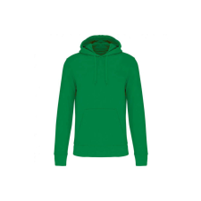 KARIBAN organikus féfi kapucnis pulóver KA4027, Kelly Green-XL férfi pulóver, kardigán