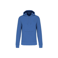 KARIBAN organikus féfi kapucnis pulóver KA4027, Light Royal Blue-L