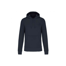KARIBAN organikus féfi kapucnis pulóver KA4027, Navy-3XL