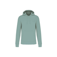 KARIBAN organikus féfi kapucnis pulóver KA4027, Sage-4XL
