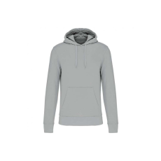 KARIBAN organikus féfi kapucnis pulóver KA4027, Snow Grey-L