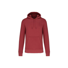 KARIBAN organikus féfi kapucnis pulóver KA4027, Terracotta Red-XL