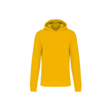 KARIBAN organikus féfi kapucnis pulóver KA4027, Yellow-S