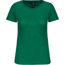KARIBAN organikus kereknyakú rövid ujjú Női póló KA3026IC, Kelly Green-XL női póló