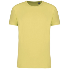 KARIBAN organikus rövid ujjú férfi póló KA3025IC, Lemon Yellow-2XL férfi póló