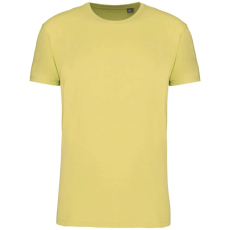 KARIBAN organikus rövid ujjú férfi póló KA3025IC, Lemon Yellow-XL
