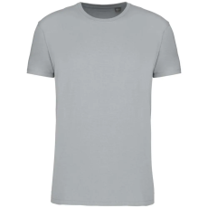 KARIBAN organikus rövid ujjú férfi póló KA3025IC, Snow Grey-S