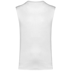 KARIBAN organikus széles vállú ujjatlan férfi póló KA3022IC, White-L