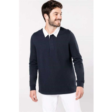 KARIBAN Póló Kariban férfi, navy/white, S munkaruha