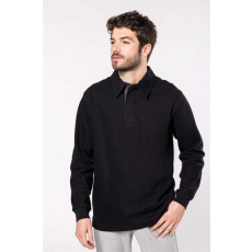 KARIBAN Póló Kariban férfi, stone grey heather/dark grey, 2XL