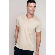 KARIBAN Póló Kariban férfi v-nyakú férfi (100%pamut 180g/m2) yellow, XL munkaruha