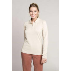 KARIBAN Póló Kariban galléros női hosszú ujjú női (100%pamut) wine, 3XL