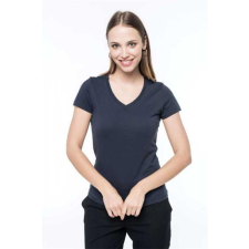 KARIBAN Póló Kariban női röüvid ujjú karcsúsított női (100%pamut) grey heather, XS munkaruha