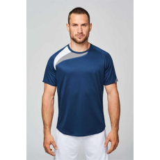KARIBAN Póló Proact férfi unisex (100%poliészter) sporty royal blue/white/storm grey, L