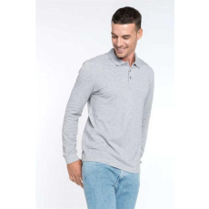 KARIBAN Pólóing Kariban férfi hosszú ujjú férfi, white, S