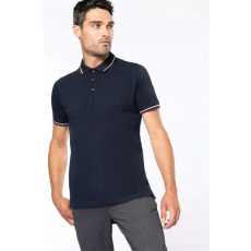 KARIBAN Pólóing Kariban férfi rövid ujjú férfi, red/navy/white, 2XL