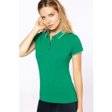 KARIBAN Pólóing Kariban női rövid ujjú női, white/navy/red, XL