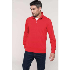 KARIBAN Pulóver Kariban cipzáras férfi (80%pamut 20%poliészter 300g/m2) oxford grey, 2XL