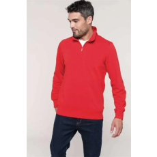KARIBAN Pulóver Kariban cipzáras férfi (80%pamut 20%poliészter 300g/m2) white, XS