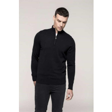 KARIBAN Pulóver Kariban férfi 1/4 cipzáras férfi, navy, 3XL munkaruha
