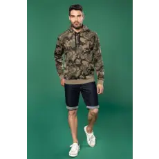 KARIBAN Pulóver Kariban férfi férfi, grey camouflage, S