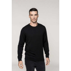 KARIBAN Pulóver Kariban férfi kerek nyakú férfi (50%pamut 50%akril 290g/m2) black, 2XL