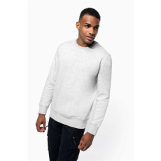 KARIBAN Pulóver Kariban férfi, oxford grey, S