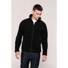 KARIBAN Pulóver Kariban Marco polár férfi cipzáras unisex (100%poliészter 350g/m2) black, 3XL