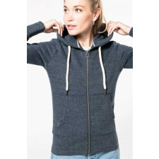 KARIBAN Pulóver Kariban női, slub grey heather, M munkaruha