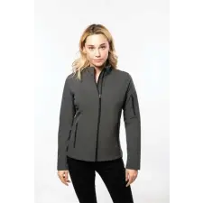 KARIBAN Pulóver Kariban női softshell cipzáras női (300g/m2) black, 3XL munkaruha