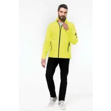 KARIBAN Pulóver Kariban softshell férfi cipzáras férfi (300g/m2) red, S munkaruha