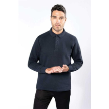 KARIBAN Pulóver Wk galléros unisex (80%pamut 20%poliészter) black, 2XL munkaruha