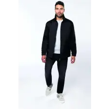 KARIBAN Széldzseki Kariban bélelt unisex (100%nylon 220g/m2) black, 3XL munkaruha