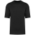 KARIBAN szélesebb szabású unisex környakas póló KA3008, Black-3XL