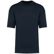 KARIBAN szélesebb szabású unisex környakas póló KA3008, Navy-3XL