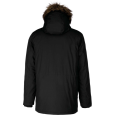 KARIBAN téli kapucnis bélelt férfi kabát KA621, Black-2XL