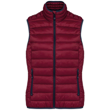 KARIBAN ultrakönnyű Női mellény KA6114 , Wine-XS női mellény