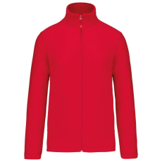 KARIBAN Uniszex cipzáras mikropolár pulóver, Kariban KA9102, Red-4XL