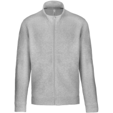 KARIBAN Uniszex cipzáras pulóver, Kariban KA472, Oxford Grey-L