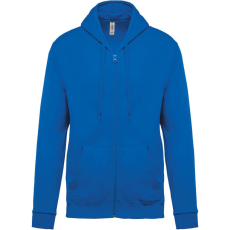 KARIBAN Uniszex cipzáros kapucnis pulóver, Kariban KA479, Light Royal Blue-4XL