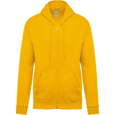 KARIBAN Uniszex cipzáros kapucnis pulóver, Kariban KA479, Yellow-XL