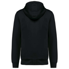 KARIBAN Uniszex cipzáros kapucnis vastag pulóver, Kariban KA4008, Black-2XL