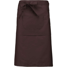 KARIBAN Uniszex derekas hosszú kötény sok zsebbel, Kariban KA897, Chocolate-U lakástextília