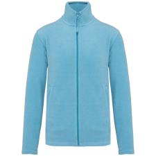 KARIBAN Uniszex FALCO cipzáras mikropolár pulóver, Kariban KA911, Cloudy Blue Heather-XL férfi pulóver, kardigán