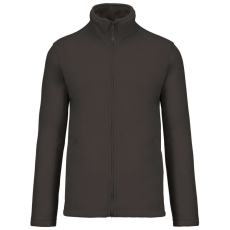 KARIBAN Uniszex FALCO cipzáras mikropolár pulóver, Kariban KA911, Dark Grey-3XL