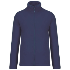 KARIBAN Uniszex FALCO cipzáras mikropolár pulóver, Kariban KA911, Deep Blue-XL