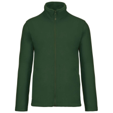 KARIBAN Uniszex FALCO cipzáras mikropolár pulóver, Kariban KA911, Forest Green-4XL férfi pulóver, kardigán